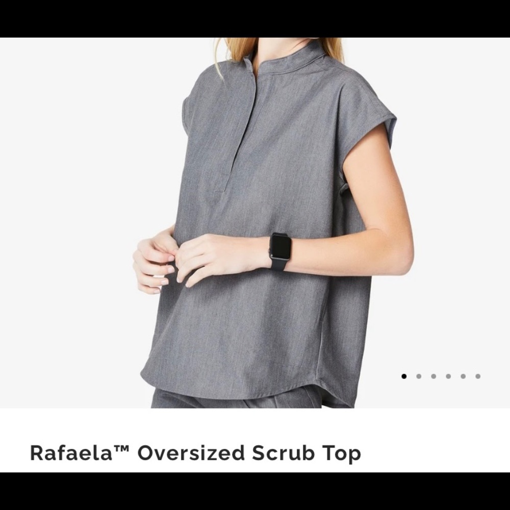 Figs Scrub Top L
